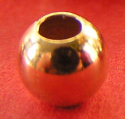  gold filled 14/20 5mm round bead, 1.4mm hole 