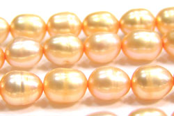  apricot 4.5mm (very variable) fresh water pearl bead (#st) 