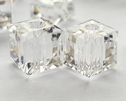 swarovski glass 5601 crystal 6mm cube bead 