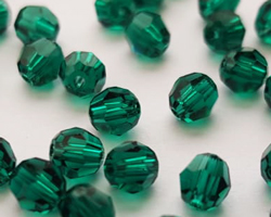  swarovski 5000 4mm emerald round bead 