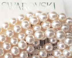  swarovski 5810 creamrose 8mm pearl bead (50ps) 
