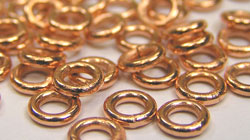  copper 5mm closed jumpring, 1.2mm thick 