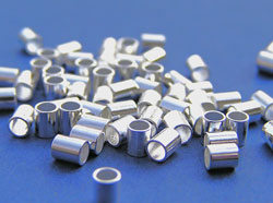  <4.4g/100> silver plated, nickel free, 3mm crimps, ID 1.8mm 