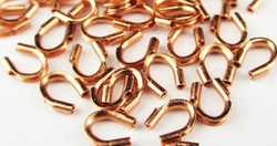  copper plate 3mm thread protector / wire guardians with 0.5mm internal diameter holes 