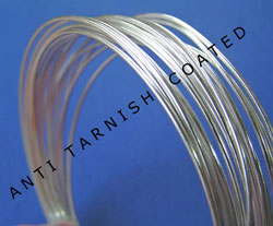  ANTI TARNISH: wire diameter 0.5mm, length 15 meters, silver plated round copper wire 