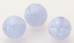  venetian murano lilac glass over white clouds 12mm round bead *** QUANTITY IN STOCK =20 *** 