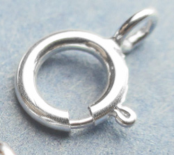  <6.95g/100> sterling silver, stamped 925, 5mm light weight round trigger clasp 