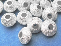  sterling silver 5.5mm x 3.8mm laser cut disc spacer, 2mm hole 