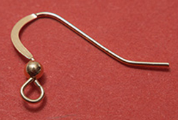  pair(s) vermeil, stamped 925 on 20mm shank, 22 gauge, 2.5mm ball earwires [vermeil is gold plated sterling silver] 