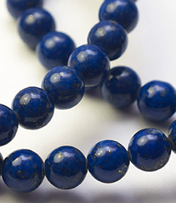  string of lapis lazuli, 6mm round beads - approx 66 per string 