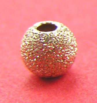  gold filled (14/20) 4mm laser cut round bead, 1mm hole 