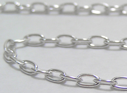  cm's of sterling silver oval link (3.5mm x 2mm) oval link chain *sold per cm - 5 units is 5cm, 100 units is 100cm=1 meter* 