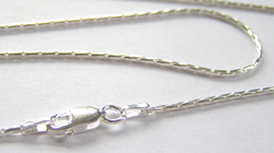  ready made sterling silver necklace - 16 inch length - cardano chain is good width at 1.3mm diameter 