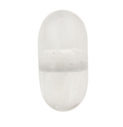  venetian murano clear glass 10mm rondelle bead *** QUANTITY IN STOCK =25 *** 