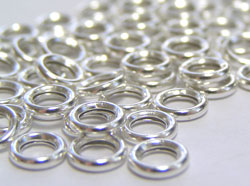  <6.95g/100> sterling silver 5.3mm diameter, 1.2mm thickness, hollow closed ring 