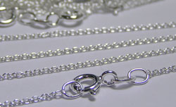  sterling silver, stamped 925, 16 inch long with 1.2mm links pendant chain, very fine links, perfect for pendants 