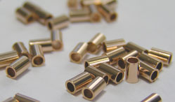 ROSE GOLD FILL 2mm outside diameter, 3mm length, tube crimp with 1.4mm internal diameter 