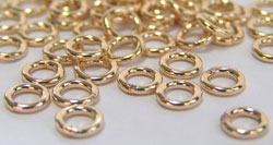  gold filled 14/20 5mm, 18 gauge (approx 1mm) closed jump ring 