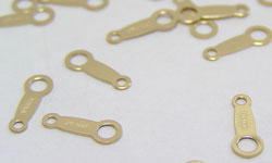  gold fill 8mm x 3.25mm stamped 925 bracelet/pendant quality link 
