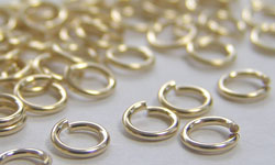  gold filled 14/20 4mm, 22 gauge (approx 0.64mm) open jump ring 