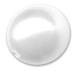  swarovski 5818 white 5mm round pearl bead, HALF DRILLED, hole does not go all the way through 