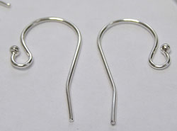  pair(s) silver filled 20mm shank, 22 gauge (0.64mm wire), shepherd hook earwires 