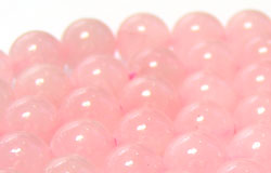  string of rose quartz 8mm round beads - approx 50 per string 