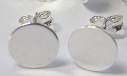  pair sterling silver, stamped 925 on post & on butterflies, flat pad ear posts and studs - pad is 8mm diameter, post is 10mm 