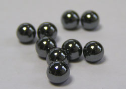  hematite 4mm half drilled round 