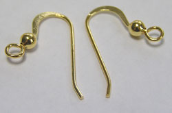  pair(s) vermeil, stamped 925 on 19.5mm shank, 21 gauge, 3mm ball earwires, 1 micron plating for increased durability [vermeil is gold plated sterling silver] 