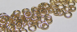  gold fill 3mm diameter, 22 gauge (approx 0.64mm) open jump ring (saw cut) 