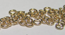  gold fill 4mm diameter, 20 gauge (approx 0.8mm) open jump ring (saw cut) 