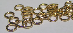  gold fill 5.8mm diameter, 18 gauge (approx 1mm) open jump ring (saw cut) 