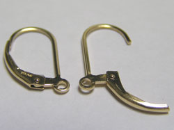  gold fill, stamped 14/20 GF, 16mm x 10mm leverback earwires, ring internal diameter 1mm, wire thickness 22 gauge (0.64mm), sold in pairs 