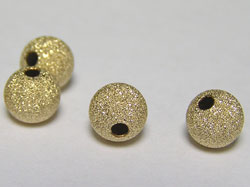  gold filled (14/20) 6mm laser cut round bead, 1.5mm hole 