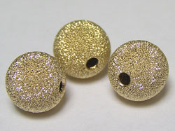  gold filled (14/20) 10mm laser cut round bead, 2mm hole 