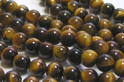  string of tigers eye, A GRADE, 6mm round beads - approx 65 beads per strand 