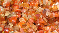  string of carnelian chip beads - total length 78cm (32 inch) 