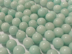  string of amazonite coloured jade, 8mm round beads - approx 45 per string 