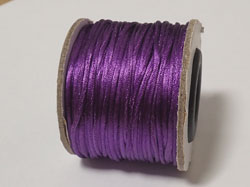  spool of purple multistranded satin - lovely and soft to the touch - approx 1mm thick - 30 meters per spool 