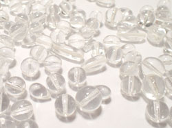  czech clear glass beads - various sizes and shapes - sold in 100g bags - usually at least 100 beads per bag 