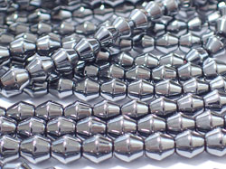  string of gunmetal hematite 4.5mm bicone beads - approx 90 per strand 