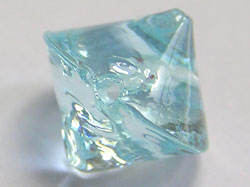  venetian murano aquamarine glass 10mm bicone bead *** QUANTITY IN STOCK =36 *** 