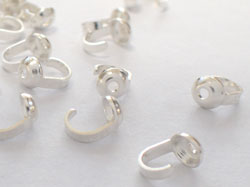 sterling silver bead tips, stamped 925, diameter of cap is 3mm 