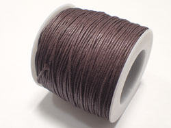  80 meter spool rich brown 1mm waxed cotton 