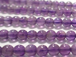  string of amethyst 4mm round beads - GRADE AB - approx 96 beads per string 