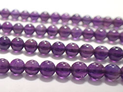  string of amethyst 4mm round beads - GRADE A+ - approx 94 beads per string 