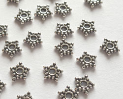  sterling silver 5mm star spacer 