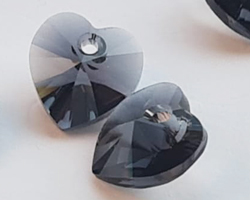  swarovski 6228 10mm graphite heart pendant 