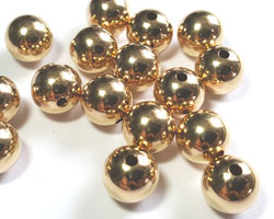  gold filled [14/20]10mm round bead, 2mm hole 